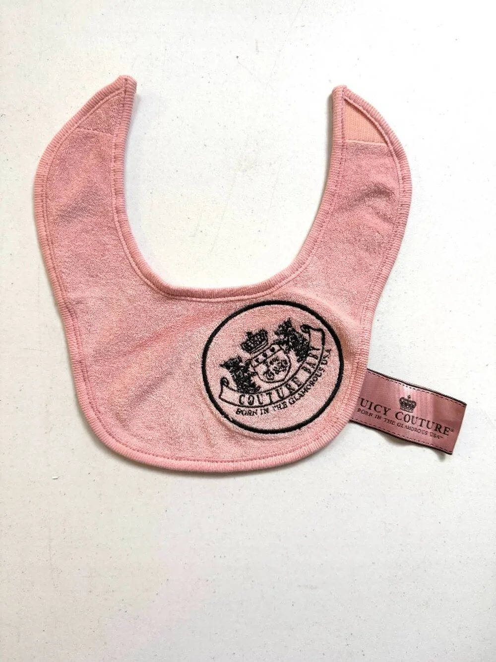 Juicy Couture Velour Embroided Pink Baby Diaper Bag - Picture 4 of 15